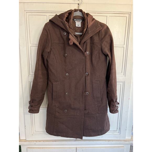 Columbia XCO size small brown winter coat with detachable lining jacket - Picture 1 of 5